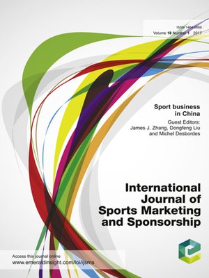 cover image of International Journal of Sports Marketing and Sponsorship, Volume 18, Issue 1